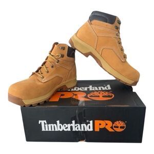 Timberland Pro Tan Work Boots Rugged Durable High-Top Waterproof Men’s 10.5 Wide